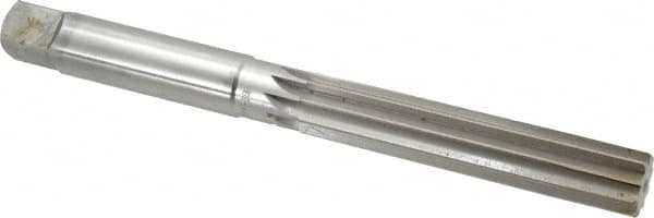 Made in USA - 1-1/8" Diam, Straight Shank, 5-13/16" Flute, Hand Reamer - Apex Tool & Supply