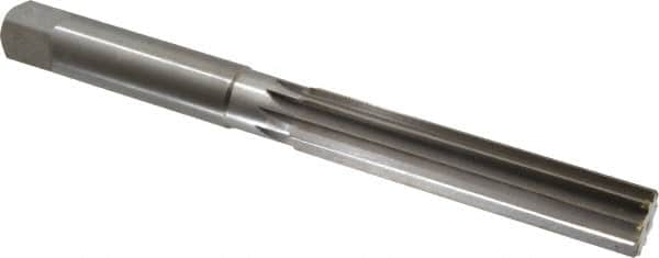 Made in USA - 1-1/4" Diam, Straight Shank, 6-1/8" Flute, Hand Reamer - Apex Tool & Supply