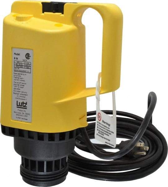 Lutz Pumps - 0.85 HP, Open Drip Proof Drum Pump Motor - For Use With All Lutz Pump Tubes, 120 Volt - Apex Tool & Supply