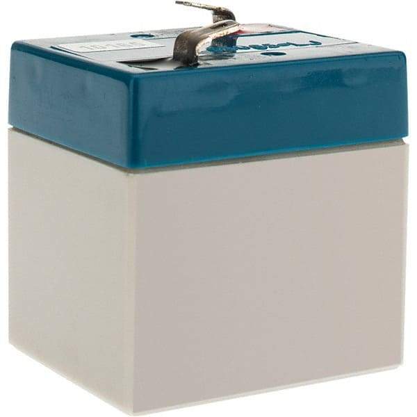 Mule - Lead-Acid, Quick-Disconnect Tab Terminal, 6 Volt, 1 Amp, Lead Rechargeable Battery - 3/16" Tab Width x 0.032" Tab Thickness, 1.65" Wide x 2" High x 2" Deep - Apex Tool & Supply