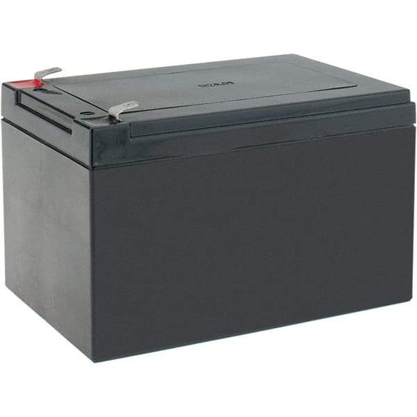 Mule - Lead-Acid, Quick-Disconnect Tab Terminal, 12 Volt, 10 Amp, Lead Rechargeable Battery - 6.35mm Tab Width x 0.8mm Tab Thickness, 3.86" Wide x 3.98" High x 5.94" Deep - Apex Tool & Supply