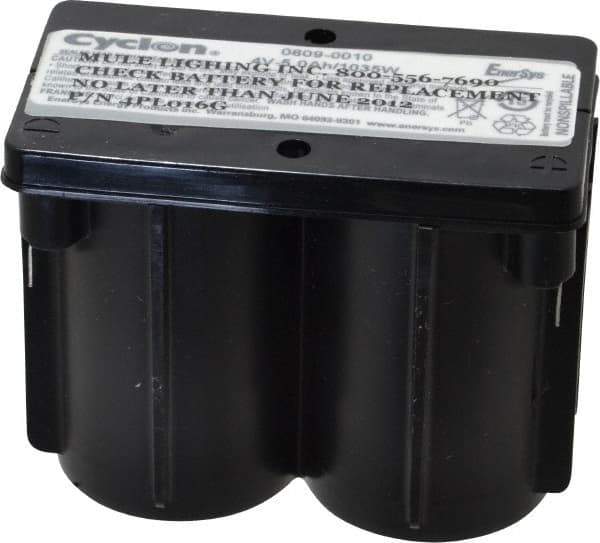 Mule - Pure Lead, Quick-Disconnect Tab Terminal, 4 Volt, 5 Amp, Lead Rechargeable Battery - 1/4" Tab Width x 0.032" Tab Thickness, 2.11" Wide x 2.9" High x 3.78" Deep - Apex Tool & Supply
