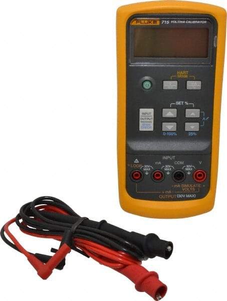 Fluke - 0 V to 24 V, Current Calibrator - LCD Display, +/-10% Basic DC Accuracy - Apex Tool & Supply