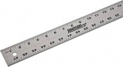 Johnson Level & Tool - 48" Long, 1/8, 1/16" Graduation, Aluminum Rule - English Graduation Style, Gray, Anodized Finish - Apex Tool & Supply