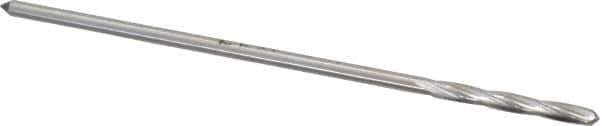 Interstate - 3/32" High Speed Steel 4 Flute Chucking Reamer - Spiral Flute, 0.088" Straight Shank, 3/4" Flute Length, 3" OAL - Apex Tool & Supply