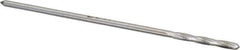 Interstate - 3/32" High Speed Steel 4 Flute Chucking Reamer - Spiral Flute, 0.088" Straight Shank, 3/4" Flute Length, 3" OAL - Apex Tool & Supply