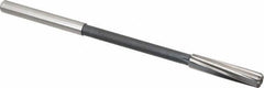 Interstate - 21/64" High Speed Steel Chucking Reamer - Spiral Flute, 0.2792" Straight Shank, 1-1/2" Flute Length, 6" OAL - Apex Tool & Supply
