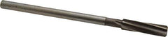 Interstate - 15/32" High Speed Steel Chucking Reamer - Spiral Flute, 0.373" Straight Shank, 1-3/4" Flute Length, 7" OAL - Apex Tool & Supply