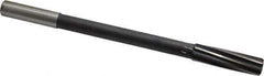 Interstate - 5/8" High Speed Steel Chucking Reamer - Spiral Flute, 9/16" Straight Shank, 2-1/4" Flute Length, 9" OAL - Apex Tool & Supply