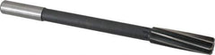 Interstate - 3/4" High Speed Steel Chucking Reamer - Spiral Flute, 5/8" Straight Shank, 2-1/2" Flute Length, 9-1/2" OAL - Apex Tool & Supply