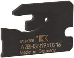 Kennametal - 3/4" Blade Height, 0.0787" Blade Width, 1" OAL, Neutral Cut, Single End Indexable Cut-Off Blade - 16mm Max Depth of Cut, A2BHSN Blade - Apex Tool & Supply