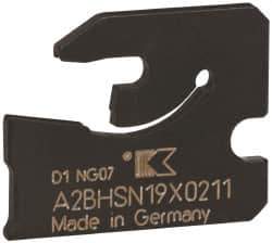Kennametal - 3/4" Blade Height, 0.0787" Blade Width, 0.7953" OAL, Neutral Cut, Single End Indexable Cut-Off Blade - 11mm Max Depth of Cut, A2BHSN Blade - Apex Tool & Supply