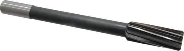 Interstate - 1-1/8" High Speed Steel Chucking Reamer - Spiral Flute, 7/8" Straight Shank, 2-7/8" Flute Length, 11" OAL - Apex Tool & Supply
