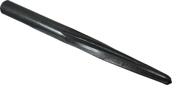 Made in USA - 7/16" Reamer Diam, 1/4" Small End Diam, 1/2" Diam Straight Shank, 3-1/2" Flute, Bridge Reamer - Apex Tool & Supply