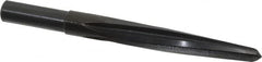 Made in USA - 9/16" Reamer Diam, 11/32" Small End Diam, 1/2" Diam Straight Shank, 4" Flute, Bridge Reamer - Apex Tool & Supply