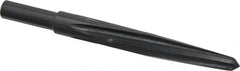 Made in USA - 5/8" Reamer Diam, 11/32" Small End Diam, 1/2" Diam Straight Shank, 4-1/2" Flute, Bridge Reamer - Apex Tool & Supply