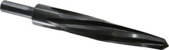 Made in USA - 7/8" Reamer Diam, 15/32" Small End Diam, 1/2" Diam Straight Shank, 5" Flute, Bridge Reamer - Apex Tool & Supply