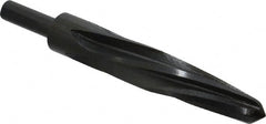 Made in USA - 15/16" Reamer Diam, 9/16" Small End Diam, 1/2" Diam Straight Shank, 5" Flute, Bridge Reamer - Apex Tool & Supply