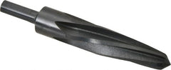 Made in USA - 1-1/16" Reamer Diam, 5/8" Small End Diam, 1/2" Diam Straight Shank, 5" Flute, Bridge Reamer - Apex Tool & Supply