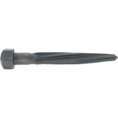 Made in USA - 11/16" Reamer Diam, 3/8" Small End Diam, 1-1/16" Hex Shank, 4-1/2" Flute, Car Reamer - Apex Tool & Supply