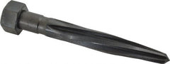 Made in USA - 13/16" Reamer Diam, 15/32" Small End Diam, 1-1/4" Hex Shank, 5" Flute, Car Reamer - Apex Tool & Supply