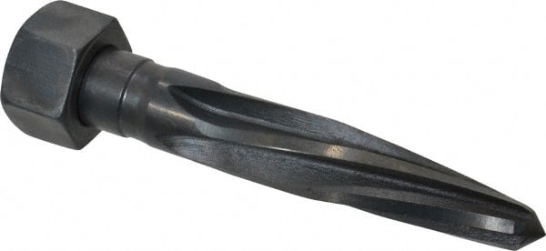 Made in USA - 1-1/16" Reamer Diam, 5/8" Small End Diam, 1-5/8" Hex Shank, 5" Flute, Car Reamer - Apex Tool & Supply