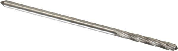Interstate - 3/16" Cobalt 6 Flute Chucking Reamer - Spiral Flute, 0.1805" Straight Shank, 1-1/8" Flute Length, 4-1/2" OAL - Apex Tool & Supply