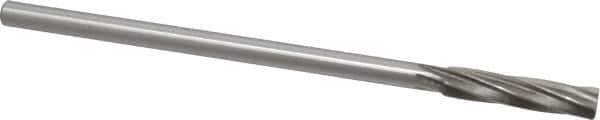 Interstate - 3/8" Cobalt 6 Flute Chucking Reamer - Spiral Flute, 0.3105" Straight Shank, 1-3/4" Flute Length, 7" OAL - Apex Tool & Supply