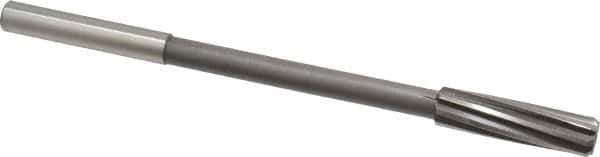 Interstate - 15/32" Cobalt 6 Flute Chucking Reamer - Spiral Flute, 0.373" Straight Shank, 1-3/4" Flute Length, 7" OAL - Apex Tool & Supply