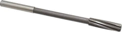Interstate - 15/32" Cobalt 6 Flute Chucking Reamer - Spiral Flute, 0.373" Straight Shank, 1-3/4" Flute Length, 7" OAL - Apex Tool & Supply