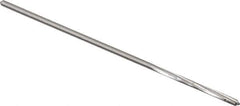 Made in USA - 5/64" High Speed Steel 4 Flute Chucking Reamer - Spiral Flute, 0.072" Straight Shank, 3/4" Flute Length, 3" OAL - Apex Tool & Supply