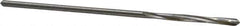 Made in USA - 3/32" High Speed Steel 4 Flute Chucking Reamer - Spiral Flute, 0.088" Straight Shank, 3/4" Flute Length, 3" OAL - Apex Tool & Supply