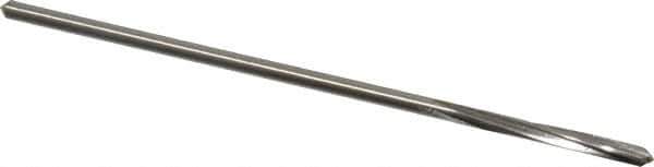 Made in USA - 7/64" High Speed Steel 4 Flute Chucking Reamer - Spiral Flute, 0.103" Straight Shank, 7/8" Flute Length, 3-1/2" OAL - Apex Tool & Supply