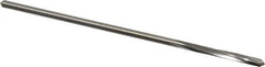 Made in USA - 7/64" High Speed Steel 4 Flute Chucking Reamer - Spiral Flute, 0.103" Straight Shank, 7/8" Flute Length, 3-1/2" OAL - Apex Tool & Supply