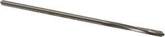 Made in USA - 9/64" High Speed Steel 4 Flute Chucking Reamer - Spiral Flute, 0.135" Straight Shank, 1" Flute Length, 4" OAL - Apex Tool & Supply