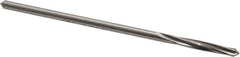 Made in USA - 5/32" High Speed Steel 4 Flute Chucking Reamer - Spiral Flute, 0.151" Straight Shank, 1" Flute Length, 4" OAL - Apex Tool & Supply