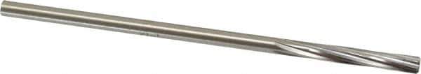 Made in USA - 13/64" High Speed Steel 6 Flute Chucking Reamer - Spiral Flute, 0.1945" Straight Shank, 1-1/4" Flute Length, 5" OAL - Apex Tool & Supply