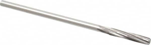 Made in USA - 9/32" High Speed Steel 6 Flute Chucking Reamer - Apex Tool & Supply