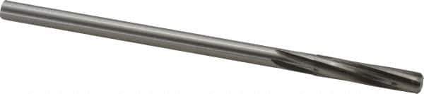 Made in USA - 19/64" High Speed Steel 6 Flute Chucking Reamer - Spiral Flute, 0.2792" Straight Shank, 1-1/2" Flute Length, 6" OAL - Apex Tool & Supply