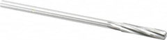 Made in USA - 21/64" High Speed Steel 6 Flute Chucking Reamer - Apex Tool & Supply