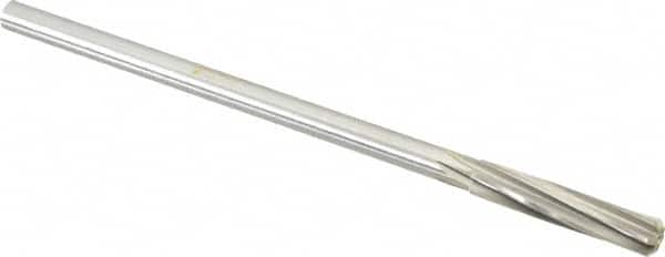 Made in USA - 23/64" High Speed Steel 6 Flute Chucking Reamer - Apex Tool & Supply