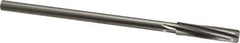 Made in USA - 25/64" High Speed Steel 6 Flute Chucking Reamer - Spiral Flute, 0.3105" Straight Shank, 1-3/4" Flute Length, 7" OAL - Apex Tool & Supply