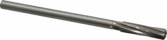 Made in USA - 7/16" High Speed Steel 6 Flute Chucking Reamer - Apex Tool & Supply