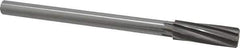 Made in USA - 23/32" High Speed Steel 8 Flute Chucking Reamer - Spiral Flute, 0.5615" Straight Shank, 2-1/4" Flute Length, 9" OAL - Apex Tool & Supply