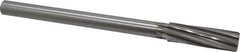 Made in USA - 3/4" High Speed Steel 8 Flute Chucking Reamer - Spiral Flute, 5/8" Straight Shank, 2-1/2" Flute Length, 9-1/2" OAL - Apex Tool & Supply