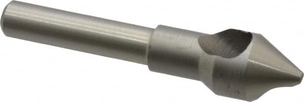 M.A. Ford - 7/16" Head Diam, 1/4" Shank Diam, 0 Flute 60° High Speed Steel Countersink - Apex Tool & Supply