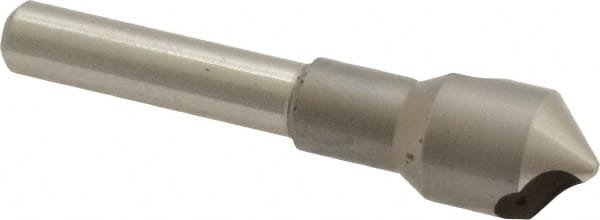M.A. Ford - 7/16" Head Diam, 1/4" Shank Diam, 0 Flute 90° High Speed Steel Countersink - Apex Tool & Supply