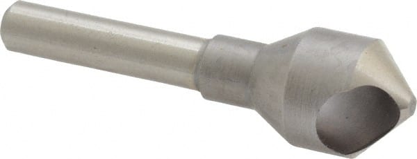 M.A. Ford - 9/16" Head Diam, 1/4" Shank Diam, 0 Flute 90° High Speed Steel Countersink - Apex Tool & Supply