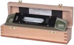 SPI - 8" Long, 0.0001" Graduation Sensitivity per 10", 2 Vials, Inspection Block Level - Cast Iron, 0.0001" Base Flatness, 1-9/16" Wide - Apex Tool & Supply