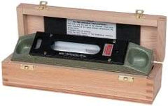 SPI - 8" Long, 0.0005" Graduation Sensitivity per 10", 2 Vials, Inspection Block Level - Cast Iron, 0.0002" Base Flatness, 1-9/16" Wide - Apex Tool & Supply